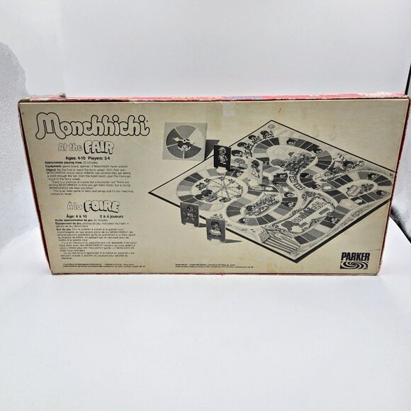 Monchhichi Board Game 1974 At The Fair Parker Brothers Vintage Complete Read - Picture 12 of 16